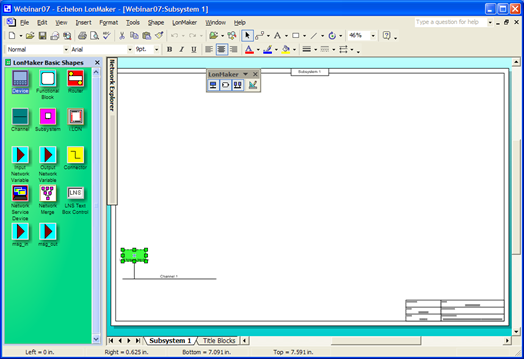 Step 3 Drag device into Visio Drawing image